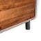 vidaXL Nightstand Concrete Solid Acacia Wood 40x30x50 cm