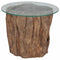 vidaXL Coffee Table Teak Glass 50x40 cm