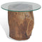 vidaXL Coffee Table Teak Glass 50x40 cm