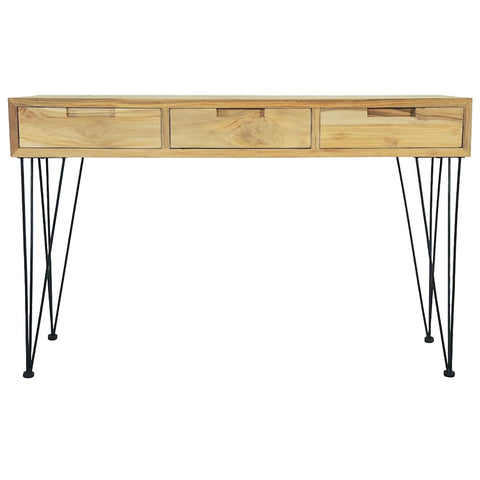 vidaXL Console Table 120x35x76 cm Solid Teak