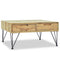 vidaXL Coffee Table 80x80x40 cm Solid Teak