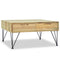 vidaXL Coffee Table 80x80x40 cm Solid Teak