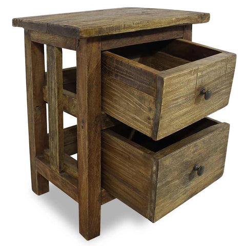 vidaXL Nightstand Solid Mahogany Wood 40x30x51 cm