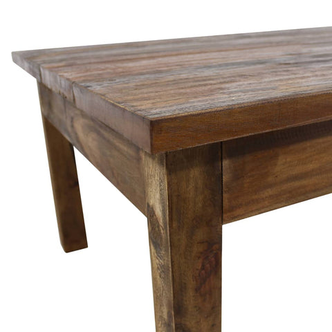vidaXL Coffee Table Solid Mahogany Wood 98x73x45 cm