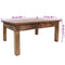 vidaXL Coffee Table Solid Mahogany Wood 98x73x45 cm