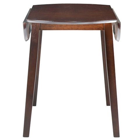 vidaXL Drop-leaf Dining Table Round MDF Brown