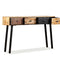 vidaXL Console Table Solid Reclaimed Teak 120x30x76 cm