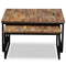 vidaXL Nesting Coffee Table Set 2 Pieces Solid Reclaimed Teak
