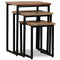 vidaXL Nesting Coffee Table Set 3 Pieces Solid Reclaimed Teak