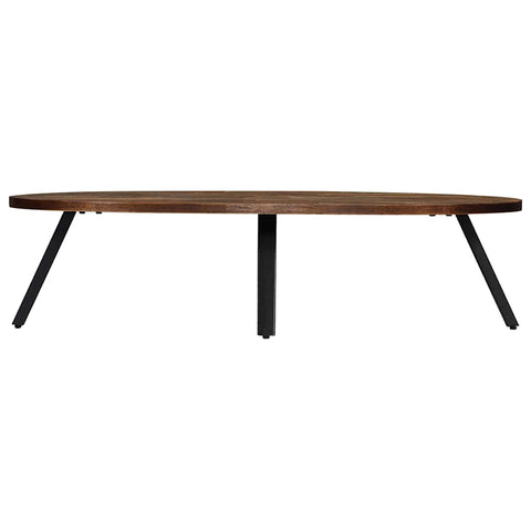 vidaXL Coffee Table Solid Reclaimed Teak Oval 120x60x30 cm