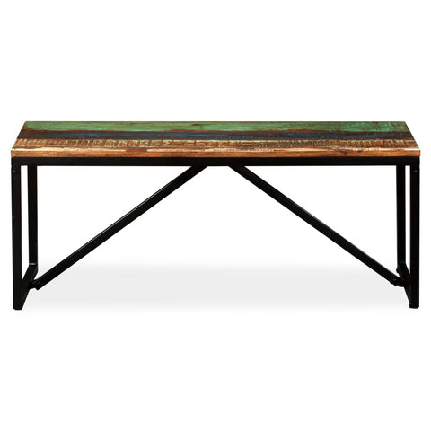 vidaXL Bench Solid Reclaimed Wood 110x35x45 cm