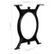 vidaXL Dining Table Legs 2 pcs O-Frame Cast Iron