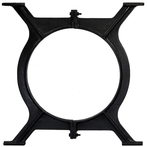 vidaXL Dining Table Legs 2 pcs O-Frame Cast Iron