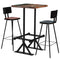 vidaXL Bar Set 3 Piece Solid Reclaimed Wood Multicolour