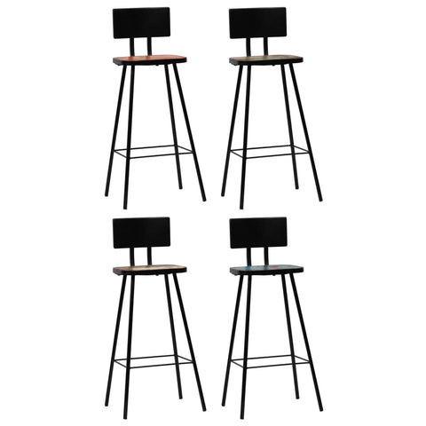 vidaXL Bar Set 5 Piece Solid Reclaimed Wood Multicolour