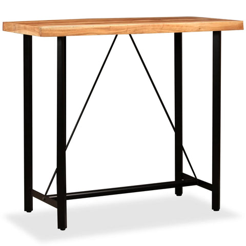 vidaXL Bar Table Solid Acacia Wood 120x60x107 cm