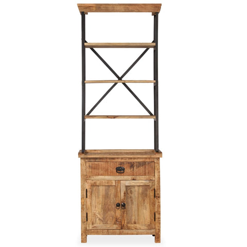 vidaXL Sideboard with Shelves Solid Mango Wood 65x30x180 cm