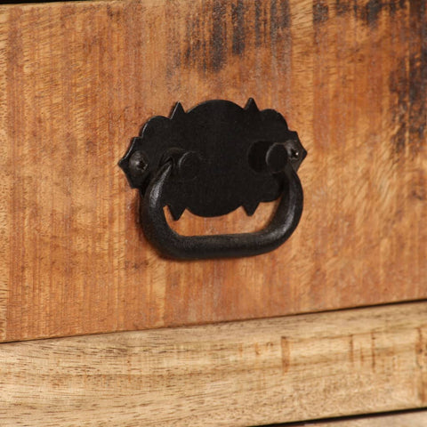 vidaXL Sideboard with Shelves Solid Mango Wood 65x30x180 cm