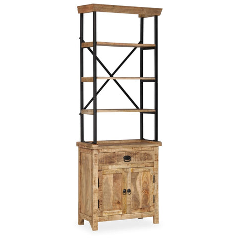 vidaXL Sideboard with Shelves Solid Mango Wood 65x30x180 cm