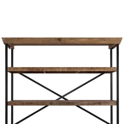 vidaXL Sideboard with Shelves Solid Mango Wood 120x35x200 cm