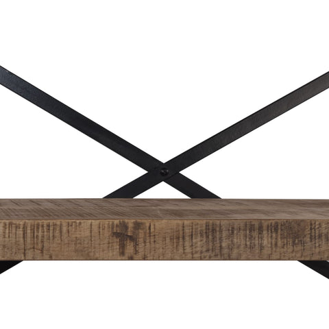 vidaXL Sideboard with Shelves Solid Mango Wood 120x35x200 cm