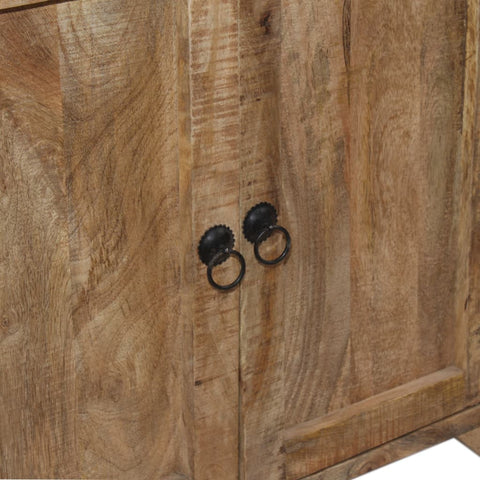 vidaXL Sideboard with Shelves Solid Mango Wood 120x35x200 cm