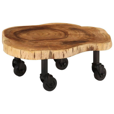 vidaXL Coffee Table Solid Acacia Wood 60x55x25 cm