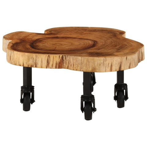 vidaXL Coffee Table Solid Acacia Wood 60x55x25 cm