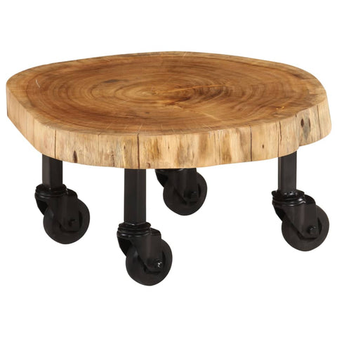 vidaXL Coffee Table Solid Acacia Wood 60x55x25 cm