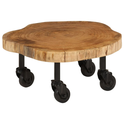 vidaXL Coffee Table Solid Acacia Wood 60x55x25 cm