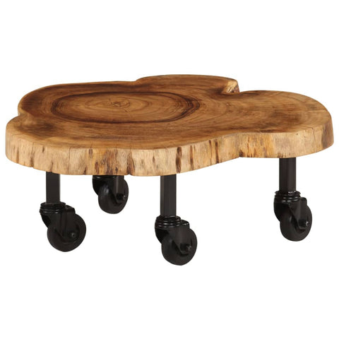vidaXL Coffee Table Solid Acacia Wood 60x55x25 cm