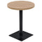 vidaXL Bistro Table MDF and Steel Round 60x75 cm Oak Colour