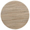 vidaXL Bistro Table MDF and Steel Round 80x75 cm Oak Colour