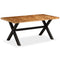 vidaXL Dining Table Solid Acacia and Mango Wood 180x90x76 cm