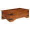 vidaXL Coffee Table Solid Acacia Wood Honey Finish 110x55x35 cm