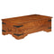 vidaXL Coffee Table Solid Acacia Wood Honey Finish 110x55x35 cm