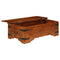 vidaXL Coffee Table Solid Acacia Wood Honey Finish 110x55x35 cm