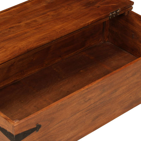 vidaXL Coffee Table Solid Acacia Wood Honey Finish 110x55x35 cm