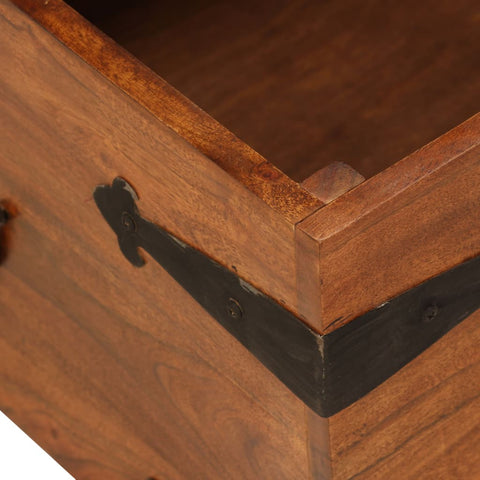 vidaXL Coffee Table Solid Acacia Wood Honey Finish 110x55x35 cm