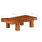 vidaXL Coffee Table Solid Acacia Wood Honey Finish 100x50x30 cm