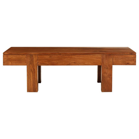vidaXL Coffee Table Solid Acacia Wood Honey Finish 100x50x30 cm