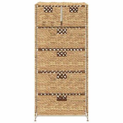 vidaXL Storage Unit with 6 Baskets 47x37x100 cm Water Hyacinth