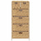 vidaXL Storage Unit with 6 Baskets 47x37x100 cm Water Hyacinth