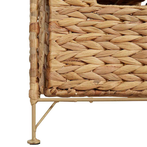 vidaXL Storage Unit with 6 Baskets 47x37x100 cm Water Hyacinth