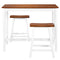vidaXL Bar Table and Stool Set 3 Pieces Solid Wood