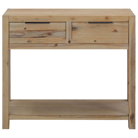 vidaXL Console Table 82x33x73 cm Solid Acacia Wood