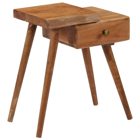 vidaXL Bedside Table Solid Acacia Wood 45x32x55 cm