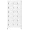 vidaXL Locker Cabinet with 18 Compartments Metal 90x40x180 cm