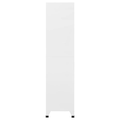 vidaXL Locker Cabinet with 18 Compartments Metal 90x40x180 cm