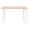 vidaXL Dining Table 120x60x73 cm Oak and White
